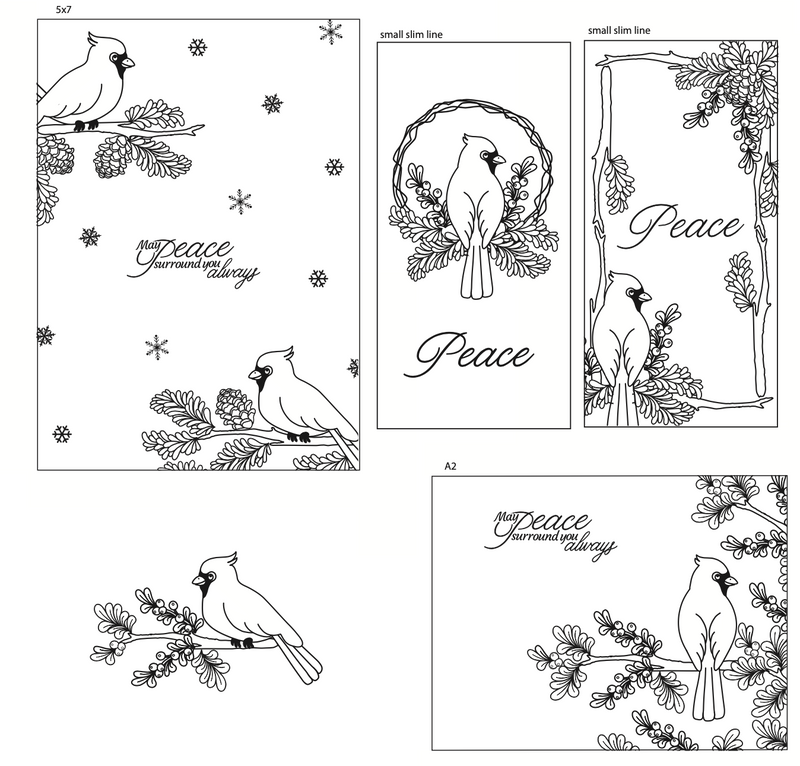 Maymay's Winter Peace 4x6 Stamp Set {A281}