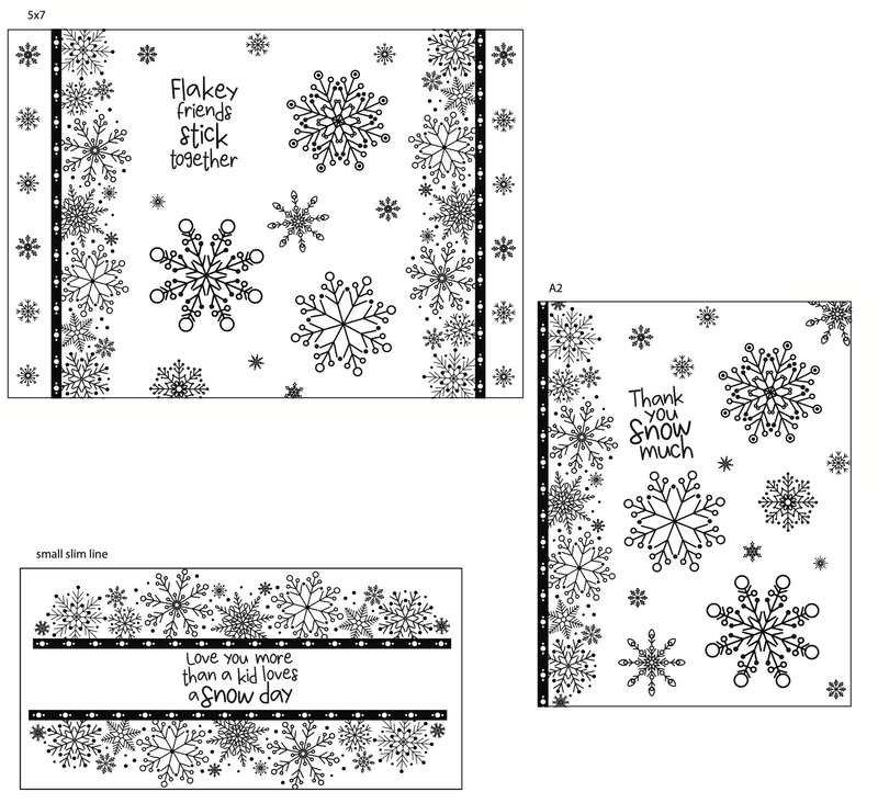 Maymay's Snow Day 4x6 Stamp Set {A283}