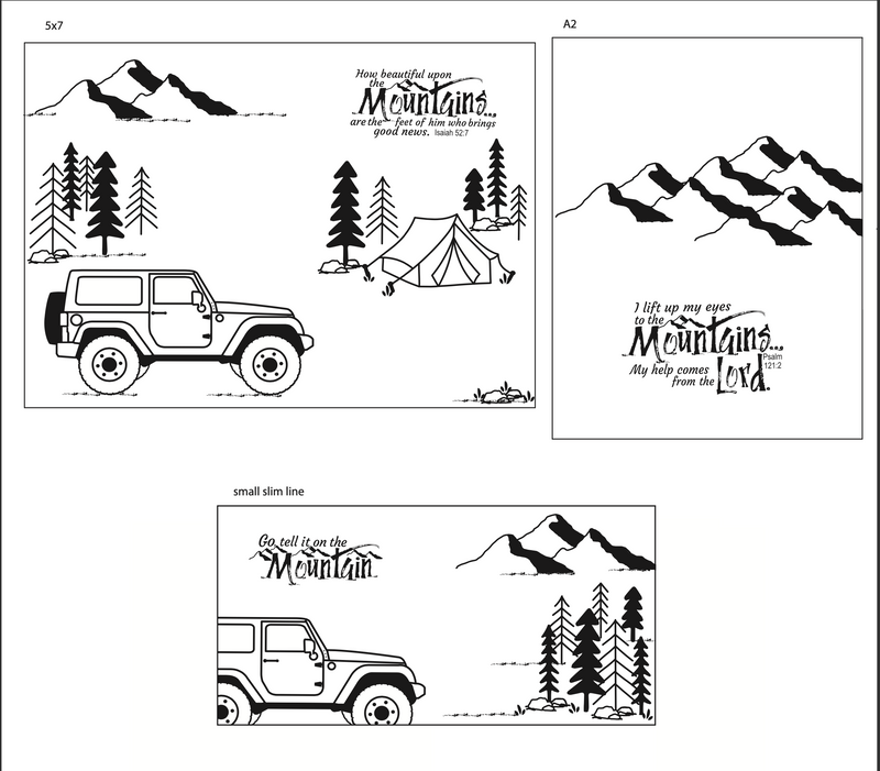 Maymay's Go Tell 4x6 Stamp Set {A284}