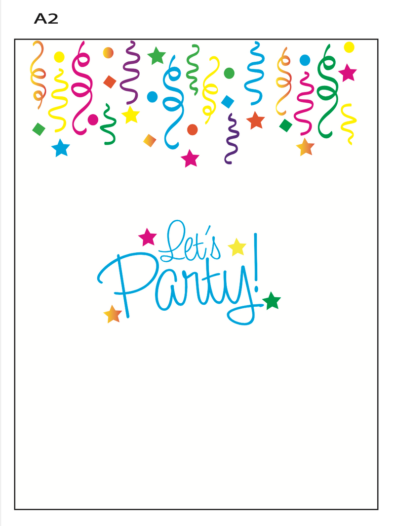 Maymay's Invitation Builder 4x6 Stamp Set {A285}