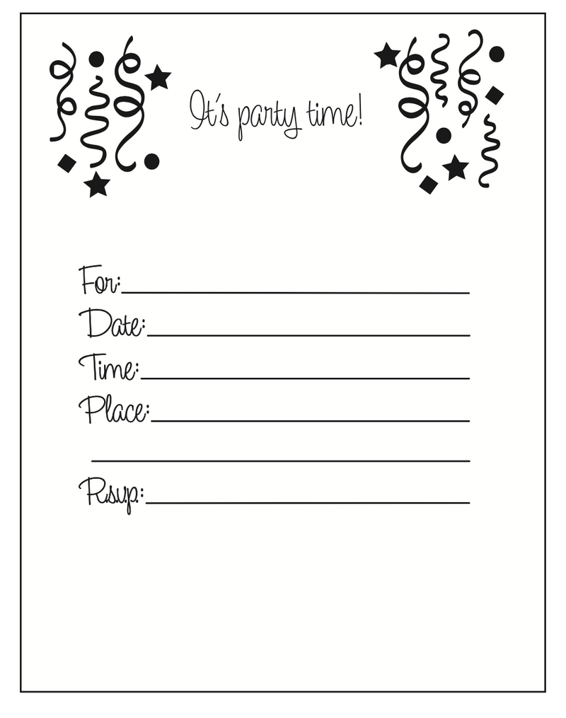 Maymay's Invitation Builder 4x6 Stamp Set {A285}