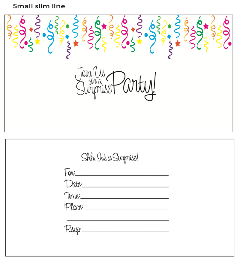 Maymay's Invitation Builder 4x6 Stamp Set {A285}