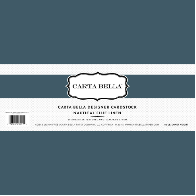 Carta Bella 12x12 Linen 80lb. Cardstock
