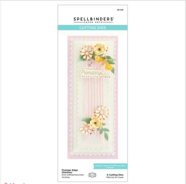 Spellbinders Postage Edge Slimline Die Set {C303}