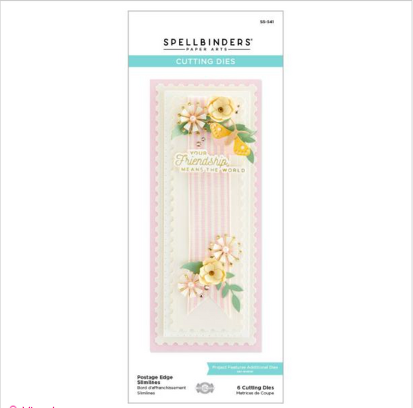 Spellbinders Postage Edge Slimline Die Set {B06}