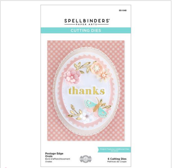 Spellbinders Postage Edge Ovals Die Set {C321}