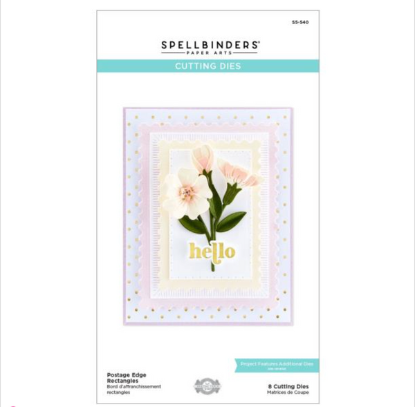 Spellbinders Postage Edge Rectangles Die Set {C222}