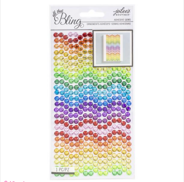 Jolee's Boutique All That Bling Adhesive Gems 24/Pkg-Silver - 015586818840