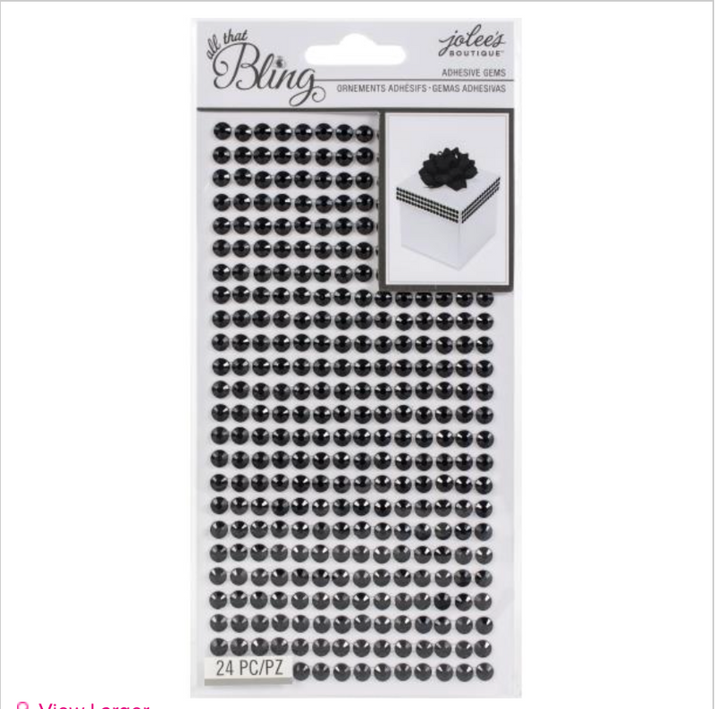 Jolee's Boutique Black Adhesive Gems {G106}