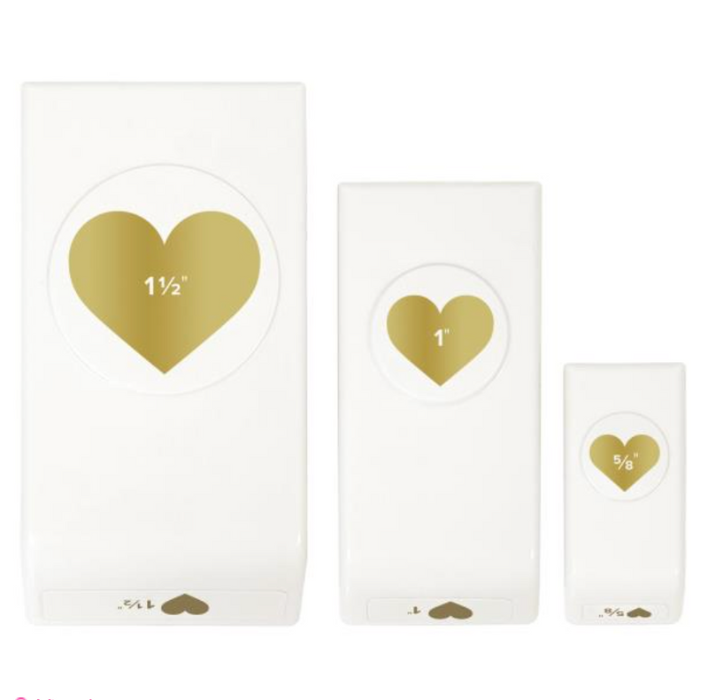 We R Memory Keepers Heart Layering Punches 3/Pkg {X104}