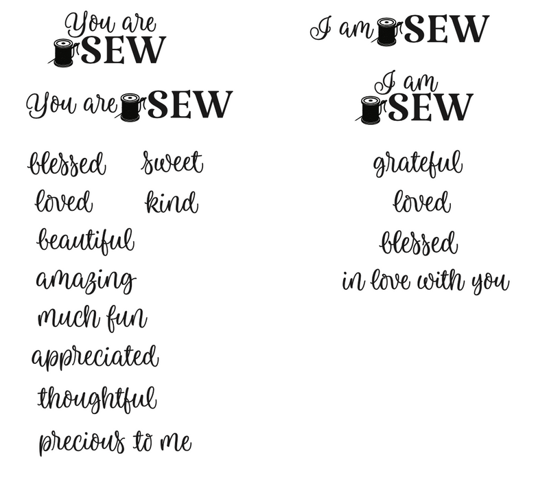 Maymay's Sew Perfect 4x6 Stamp Set {A290}