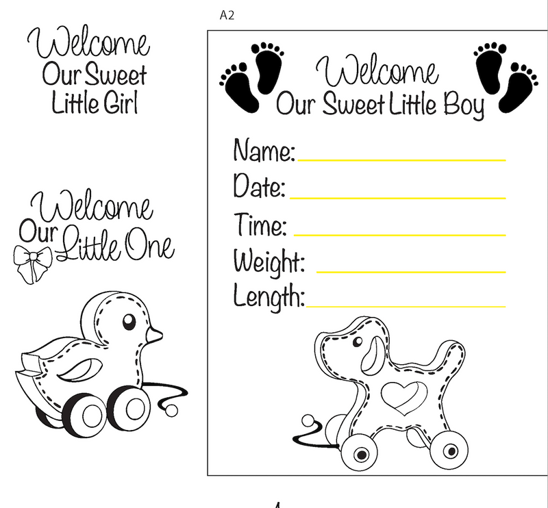 Maymay's Oh Baby 6x8 Stamp Set {A293}