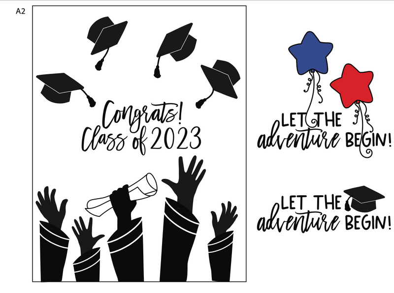 Maymay's ConGRADulations 6x8 Stamp Set {A298}