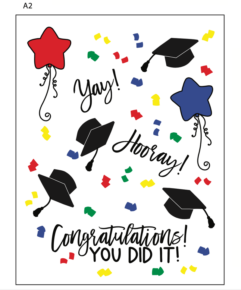 Maymay's ConGRADulations 6x8 Stamp Set {A298}