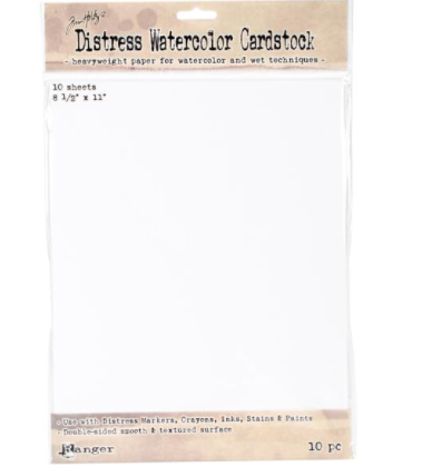 Tim Holtz 8.5x11 Distress Watercolor Cardstock {B600}