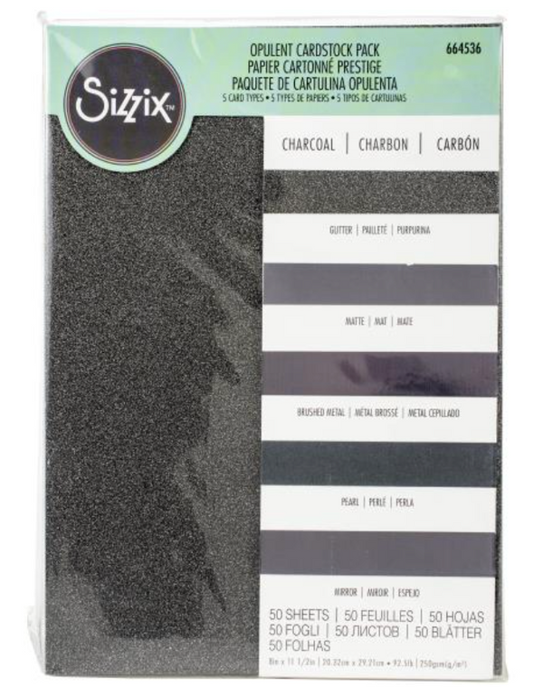 Sizzix Surfacez Opulent Cardstock Pack 8"X11.5" 50/Pkg