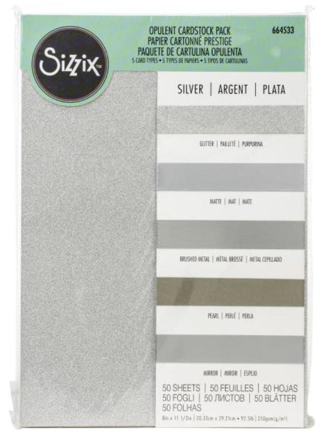 Sizzix Surfacez Opulent Cardstock Pack 8"X11.5" 50/Pkg