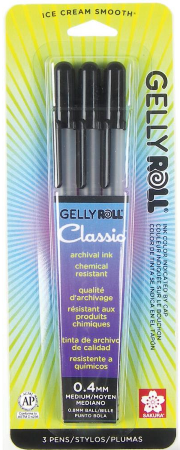 Sakura Gelly Roll Stardust Glitter Pens, Clear - 2 pack