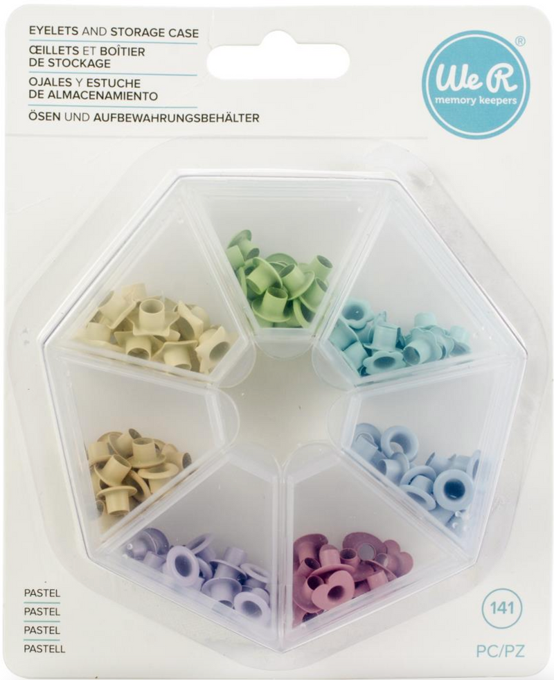 We R Memory Keepers Pastel Eyelets W/Storage Case