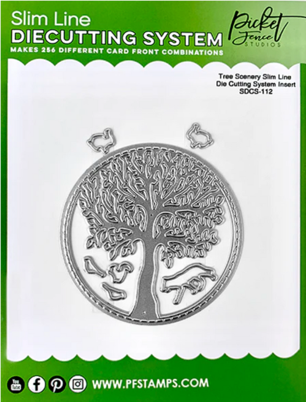 Picket Fence Studios Tree Scenery Slim Line Die Cutting System Insert {W30}