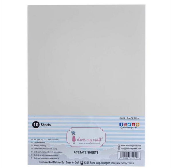 Dress My Craft A4 Acetate Sheets - 10 pack {C520}