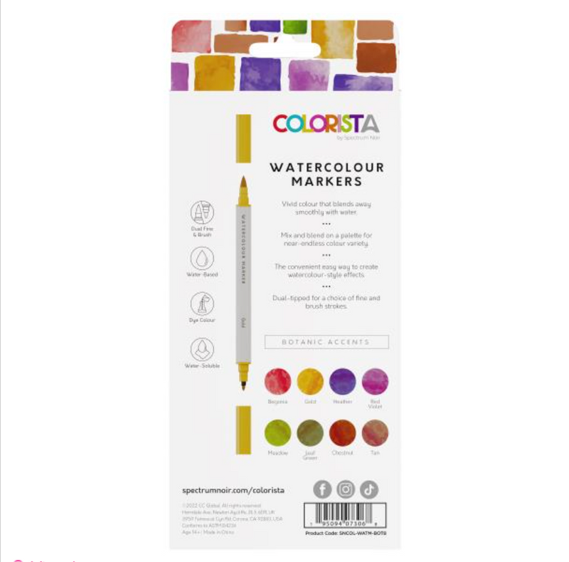 Colorista Art Marker 8pc Natural Tones