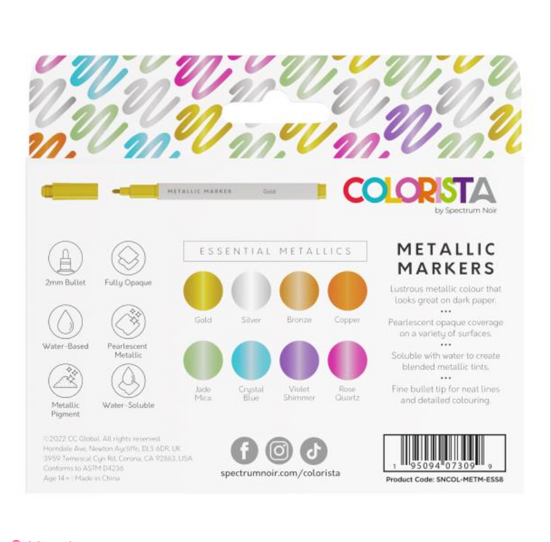 Spectrum Noir Colorista Essential Metallics Markers {C402}