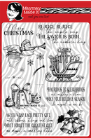 Maymay's Sleighrides 6x8 Stamp Set Sentiments by "Maymay's Mom" {A162}