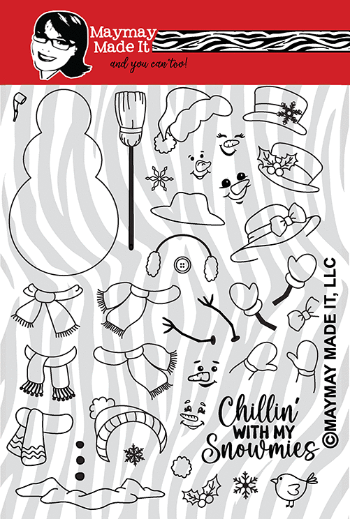 Maymay's Snowmies 6x8 Stamp Set {A270}