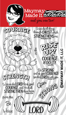 Maymay's Strong and Courageous 4x6 Stamp Set {A291}