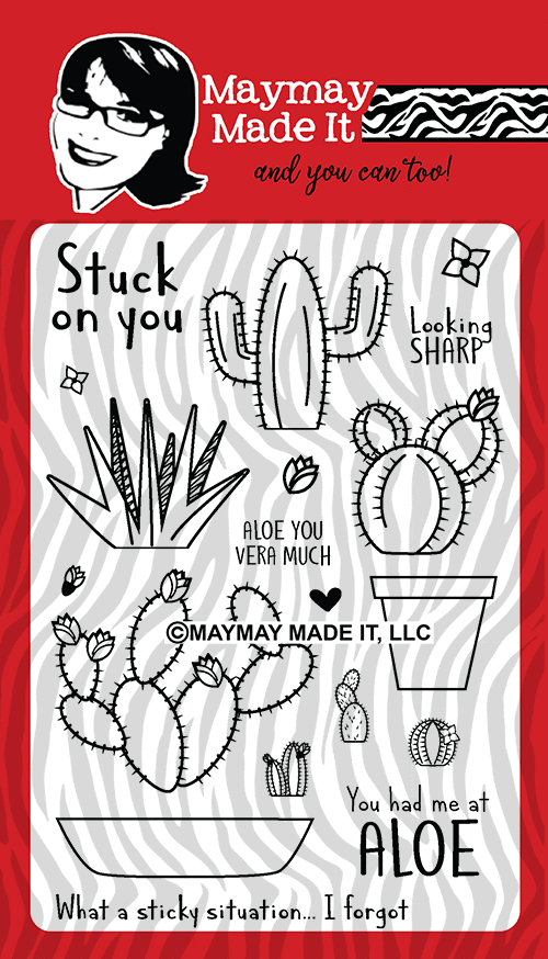 Maymay's Stuck on You 4x6 Stamp Set {V49}