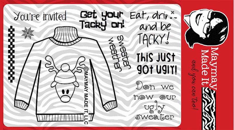 Maymay's Ugly Sweater Weather 4x6 Stamp Set {A53}