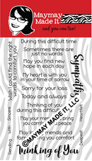 Maymay's With Sympathy 4x6 Stamp Set {A166}