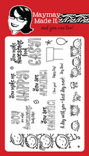 Maymay's You Make Me Happy 4x6 Stamp Set {A71)