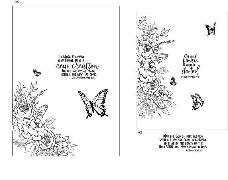 Maymay's New Creation 4x6 Stamp Set {A142}