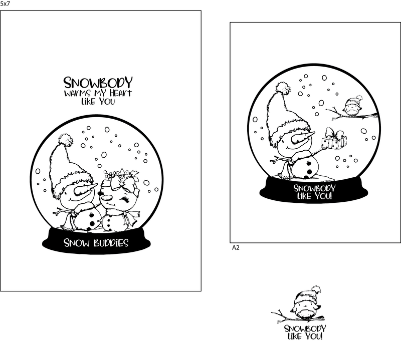 Maymay's Snow Buddies 4x6 Stamp Set {A38}