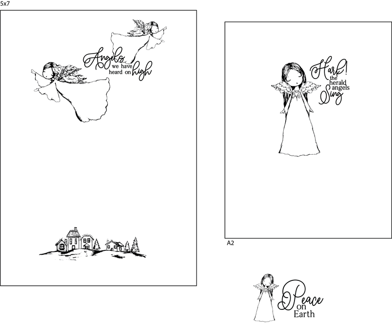 Maymay's Angel's Song 4x6 Stamp Set {V03}