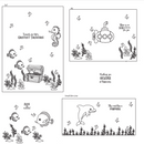 Maymay's Oceans of Happiness 4x6 Stamp Set {A233}