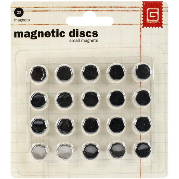 Basic Grey Magnetic Small Discs {F04}