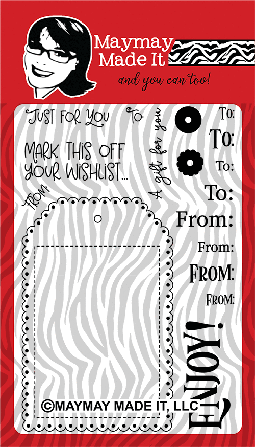 Maymay's Tag Builder 4x6 Stamp Set  {A101}